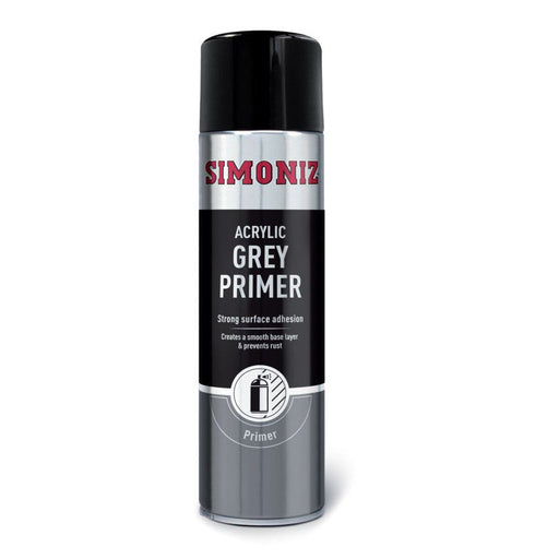 Simoniz Large Grey Primer Acrylic Aerosol Auto Car Spray Paint 500ml SIMP11D Simoniz - Dynamic Drive