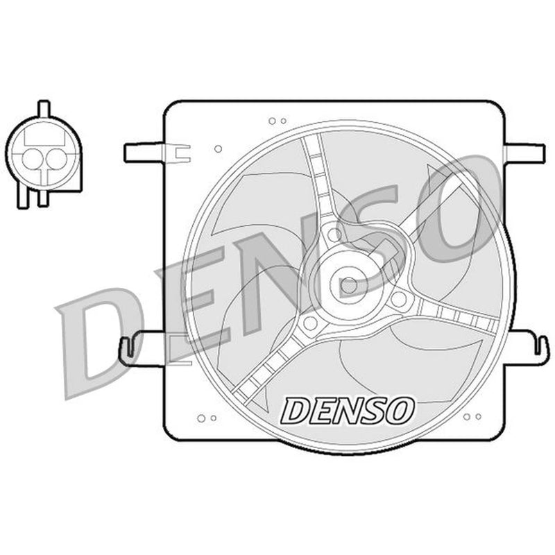 Denso Engine Cooling Fan fits Ford Ka 1996-2008 1.3