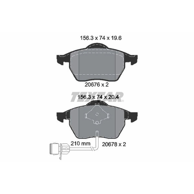 Textar Front Brake Pad Set 2067602