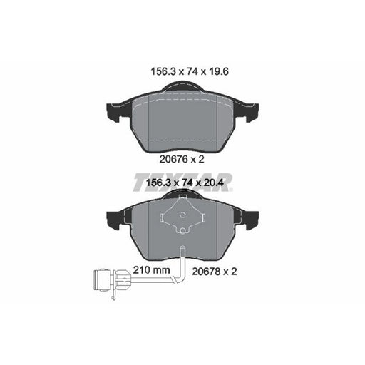 Textar Front Brake Pad Set 2067602