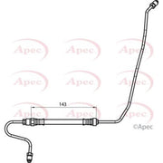 Apec Brake Hydraulic Hose Line Rear Left fits Citroën C3 Picasso 2008-2015
