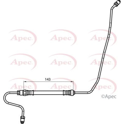 Apec Brake Hydraulic Hose Line outer HOS4148