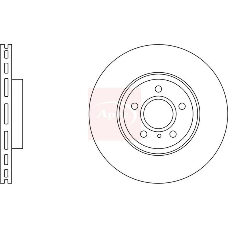 Apec Front Vented & Rear Vented Brake Discs & Pads fits Infiniti Q70 2013 on 3.5
