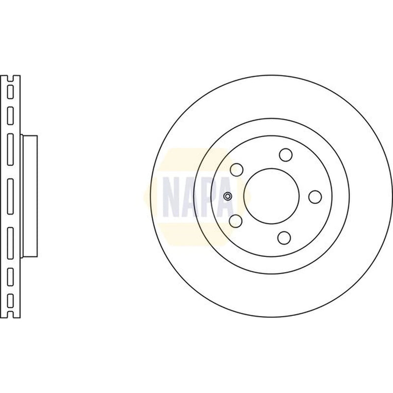 NAPA Front & Rear Brake Discs & Pads fits Skoda Octavia I Combi 2000-2010 1.9