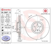 Brembo 2 x Front Aluminium Brake Disc Hub Brake Discs 09.D897.13