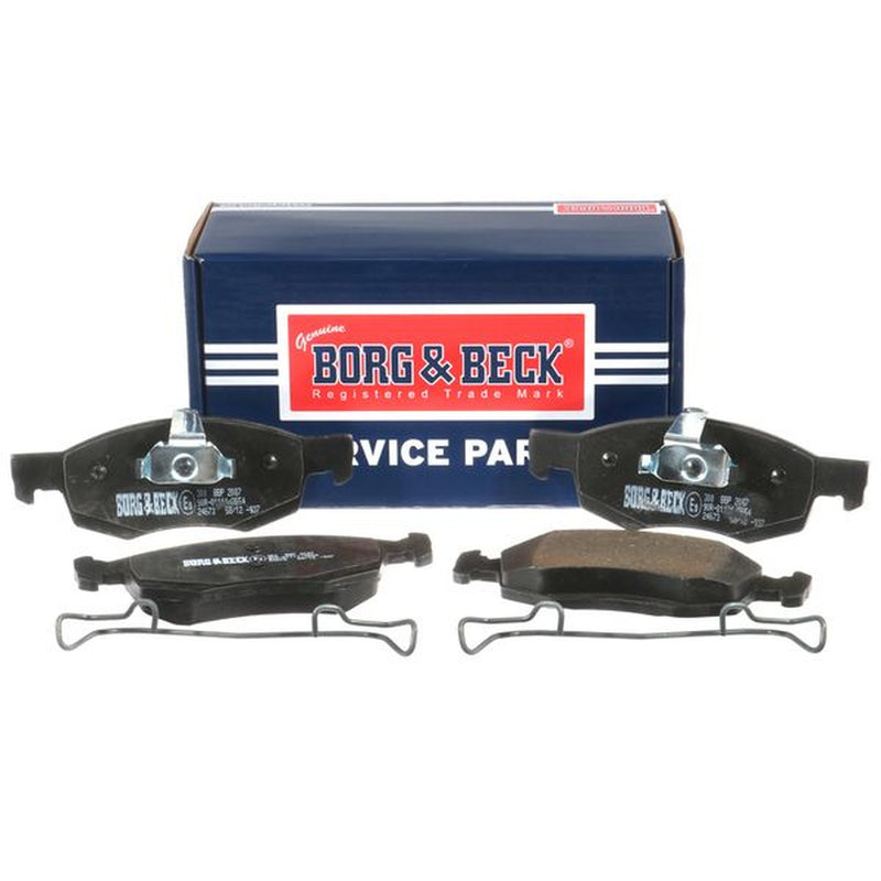 Borg & Beck Front Brake Vented Discs & Pads fits Renault Logan I 2007 on 1.5