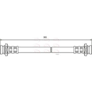 Apec Brake Hydraulic Hose Line Rear HOS3583