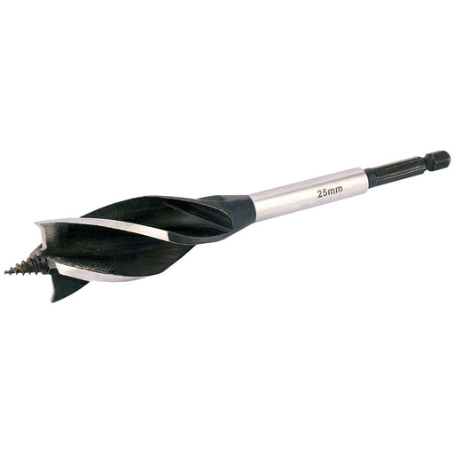 Draper 4 Fluted Auger Bit, 25 x 165mm 35128 Draper - Dynamic Drive