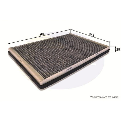 Comline Cabin Air Filter (Pollen Filter) fits Mercedes-Benz A-Class 1997-2004