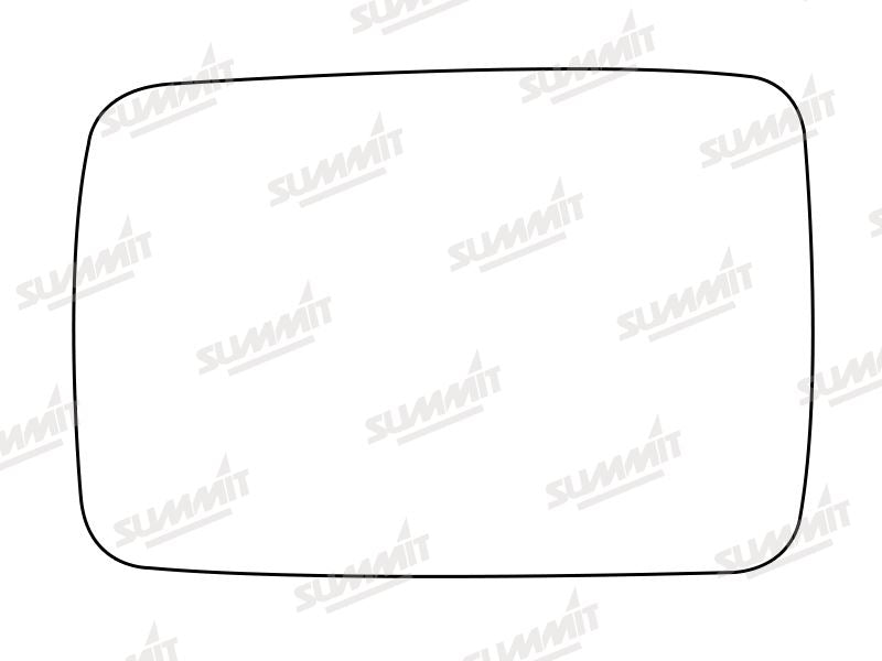 Summit Stick-On Standard Mirror Glass fits Ford Cortina Taunus LHS Summit - Bars 4 Cars