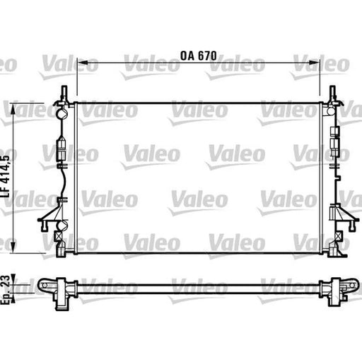 Valeo Engine Radiator 732827