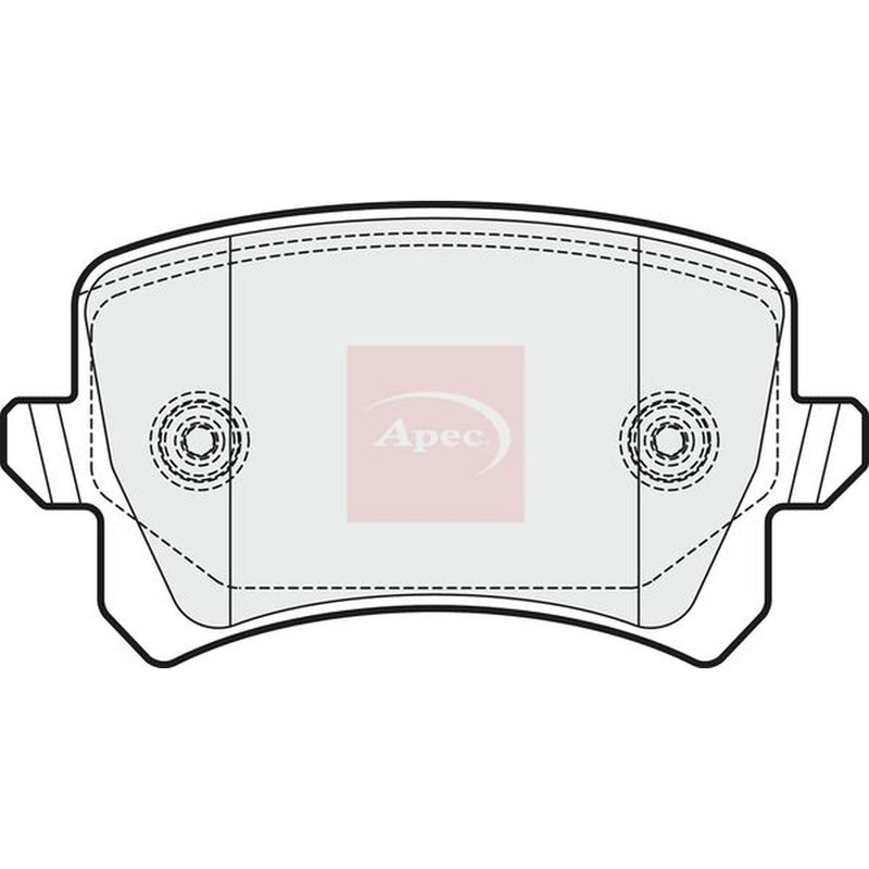 Apec Rear Brake Pad Set fits Audi Q3 2011-2018 1.4 2.0