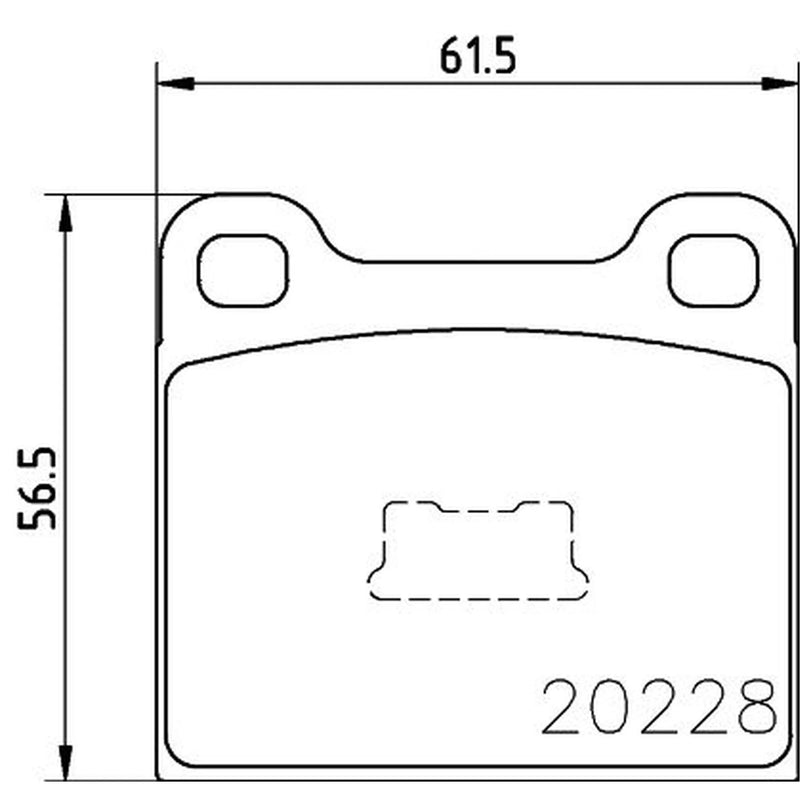 Mintex Front Brake Pad Set fits Audi 100 C1 1968-1976 1.6 1.8