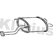 Klarius Box With Tail Pipe Rear fits Rover 45 I 2000-2005 1.8