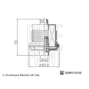 Blue Print AWD Multi-plate Clutch Hydraulic Filter ADBP210120