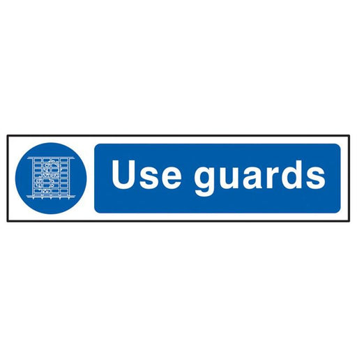 Scan Use Guards - PVC Sign 200 x 50mm Scan - Dynamic Drive