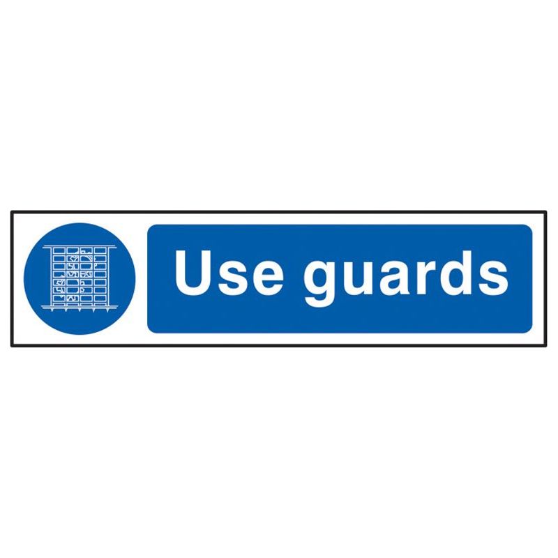Scan Use Guards - PVC Sign 200 x 50mm Scan - Dynamic Drive
