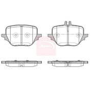 Apec Rear Brake Pad Set fits Mercedes-Benz C-Class 2021-2022