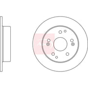 Apec Rear Brake Solid Discs & Pads fits Honda Integra 2002-2008 2.0