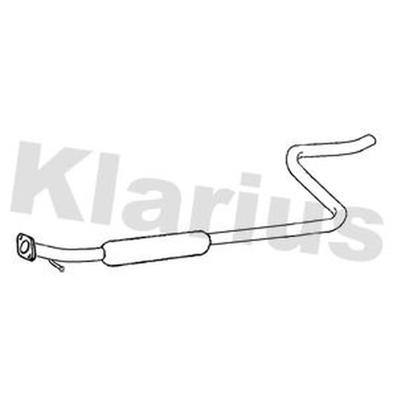 Klarius Box With Centre Pipe Centre fits Ford Fiesta VI 2008-2017 1.4