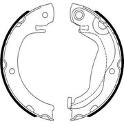 Mintex Parking Brake Shoe Set fits Toyota Verso 2009-2018 1.6 1.8 2.0 2.2