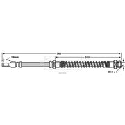 Borg & Beck Brake Hydraulic Hose Line Front Right BBH7824