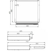 Electric Single Step Sliding Motion 440mm - Electric Step for Motorhomes Nova - Dynamic Drive
