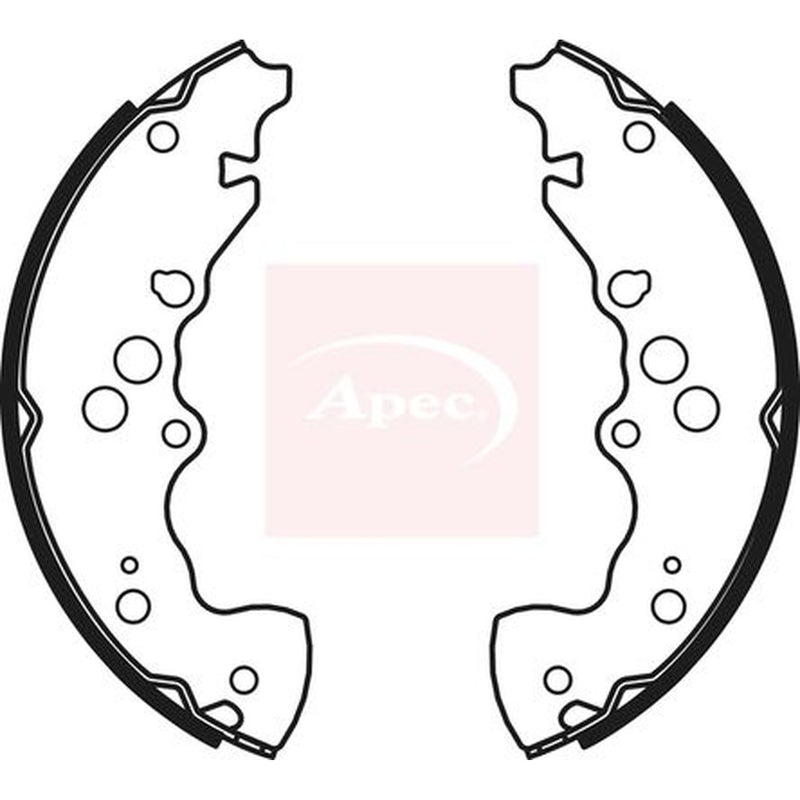 Apec Brake Shoe Set Axle Kit fits Suzuki Grand Vitara I 1998-2005 2.0 2.7