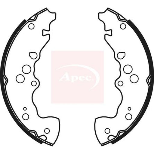 Apec Brake Shoe Set Axle Kit fits Suzuki Grand Vitara I 1998-2005 2.0 2.7
