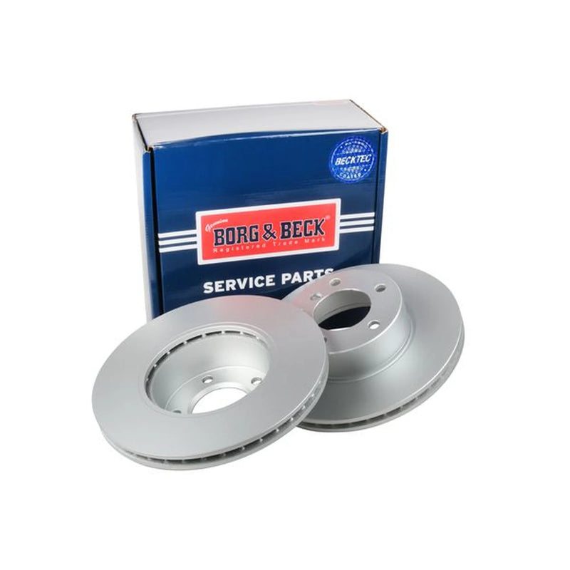 Borg & Beck Front Vented & Rear Vented Brake Discs & Pads fits BMW 3 2004-2012