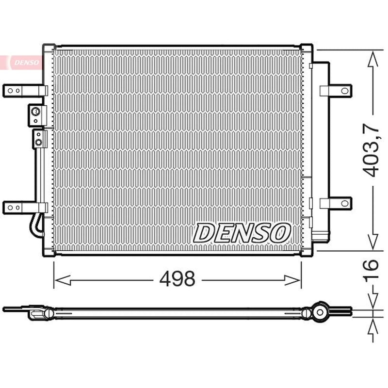 Denso Air Conditioning Condenser fits Hyundai Ioniq 2016-2022