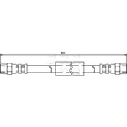 Apec Brake Hydraulic Hose Line Front fits VW Transporter 1981-1992 1.6 1.9 2.1