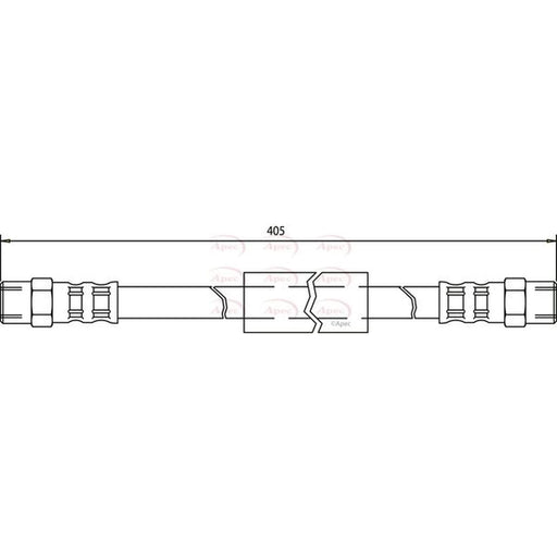 Apec Brake Hydraulic Hose Line Front HOS3625