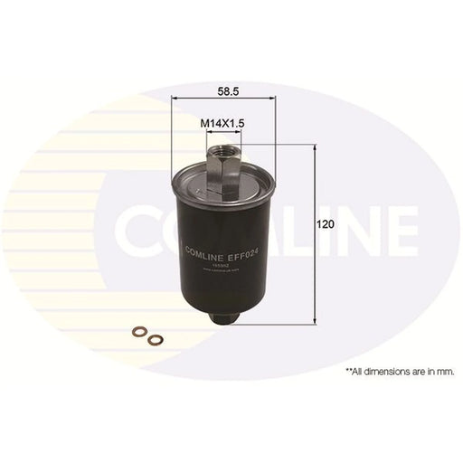 Comline Fuel Filter Element fits Land Rover Freelander I 1998-2006 1.8