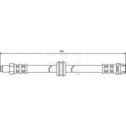 Apec Brake Hydraulic Hose Line Front HOS3001