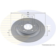 Comline Rear Brake Solid Discs & Pads fits Kia Optima 2015-2019 1.7 2.0