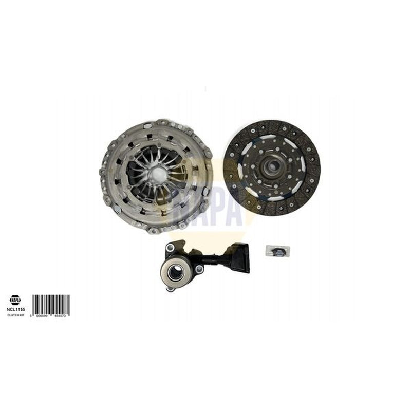 NAPA Clutch Kit Set 3pc fits Citroën C3 Aircross I 2017 on 1.2