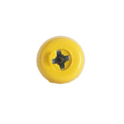 Sealey Numberplate Screw Plastic Enclosed Head 4.8 x 24mm Yellow Pack of 50 Sealey - Dynamic Drive