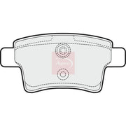 Apec Rear Brake Pad Set fits Citroën C4 Grand Picasso I 2006-2013 1.6 1.8 2.0