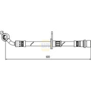 NAPA Brake Hydraulic Hose Line Front Left NBH1383