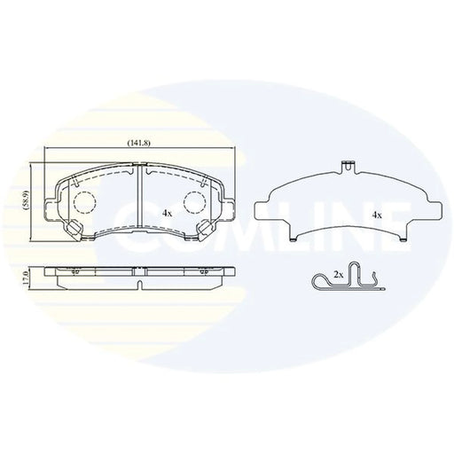 Comline Front Brake Pad Set CBP33810