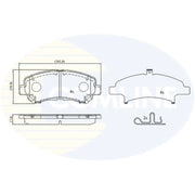 Comline Front Brake Discs & Pads fits Nissan Juke 2014-2019 1.6