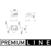 Mahle Air Conditioning Chiller ACH 2 000P