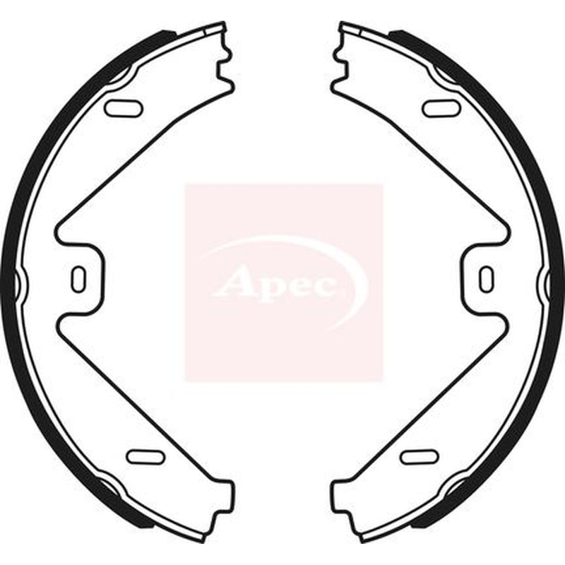 Apec Parking Brake Shoe Set fits Mercedes-Benz Cls 2011-2017