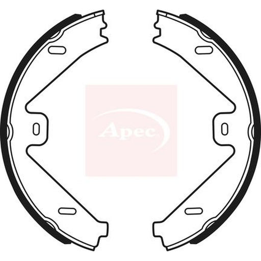 Apec Parking Brake Shoe Set fits Mercedes-Benz Cls 2011-2017