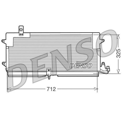 Denso Air Conditioning Condenser fits VW Passat B3 1988-1997 1.6 1.8 1.9 2.0 2.8