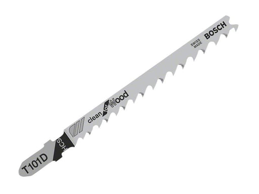 Bosch Powertool Accessories T 101 D Clean for Wood Jigsaw Blade 100mm Pack of 5 Bosch Powertool Accessories - Town Tools