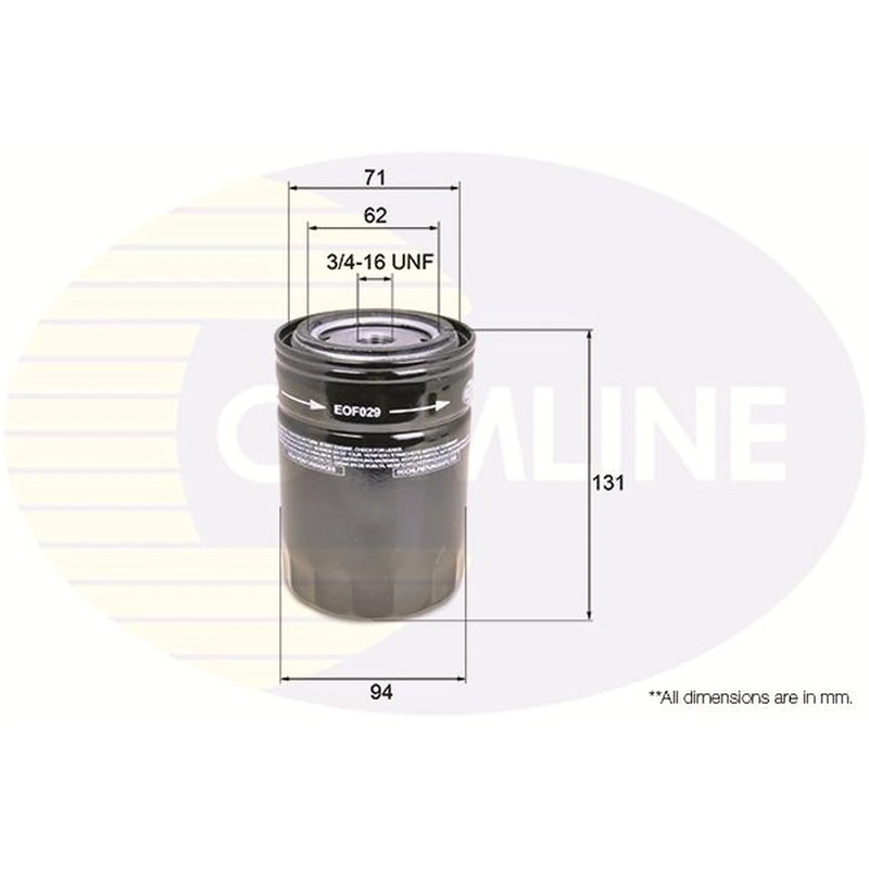 Comline Engine Oil Filter fits Alfa Romeo 164 1987-1992 2.5