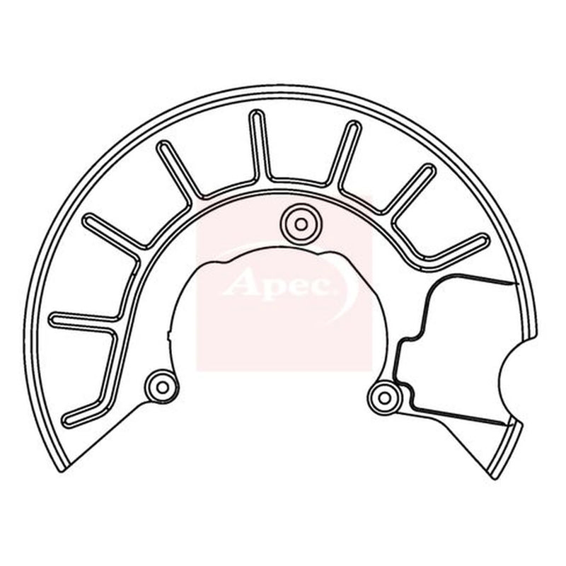 Apec Brake Disc Splash Guard Front Left ASG1049
