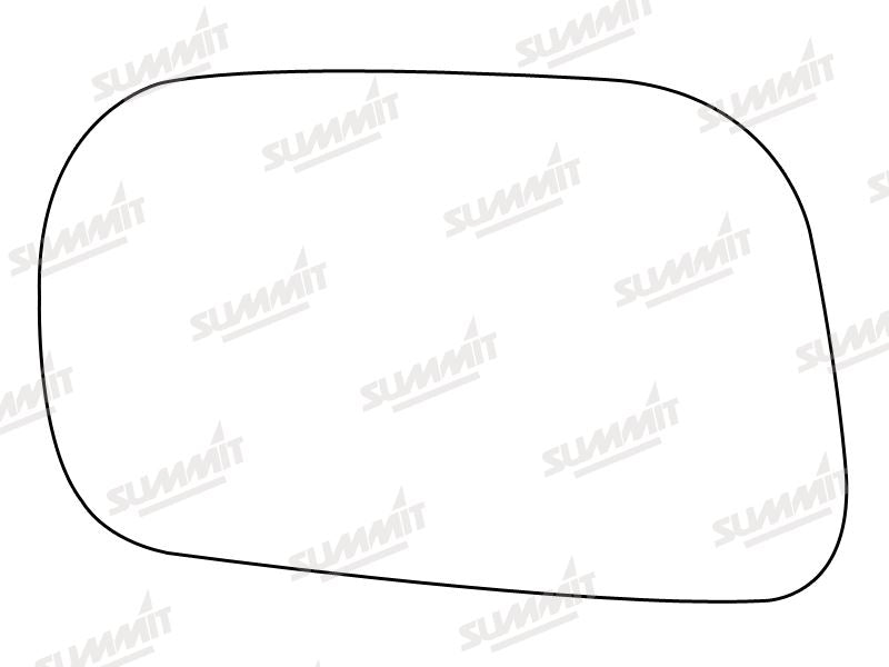Summit Non-Heated Base Plate With Standard Mirror Glass fits Vauxhall Agila LHS Summit - Bars 4 Cars